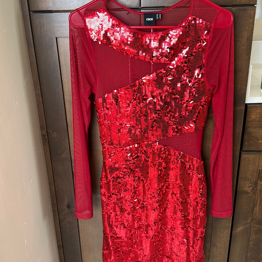 ASOS Red Sequin dress!